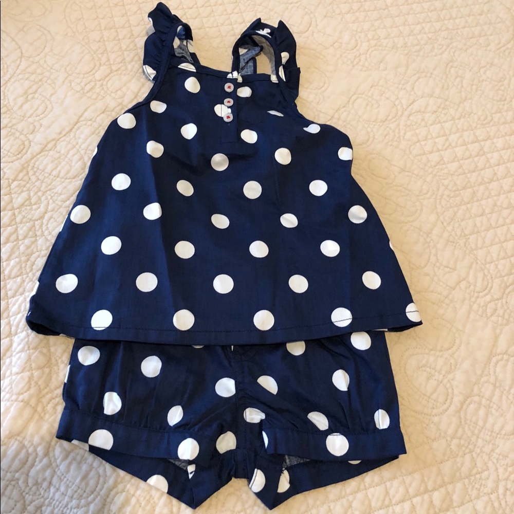 👧🏻24mon baby girl polka dots set👧🏻